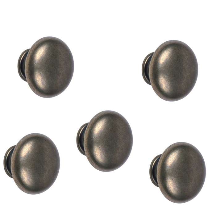 ROCO Lite Mushroom Drawer Knob Antique Brass 30mm ( 5 Pack )