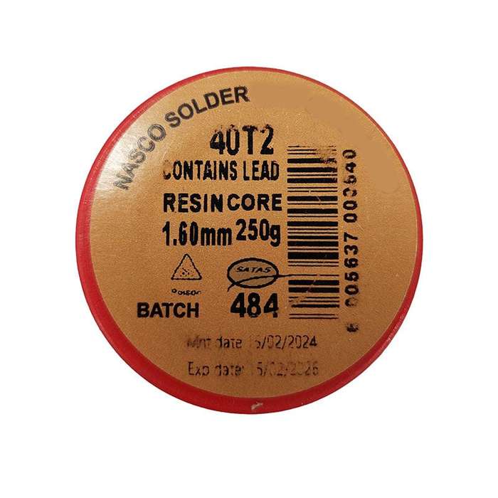 NASCO Solder Resin Core Reel 40t 1.6mm 250g