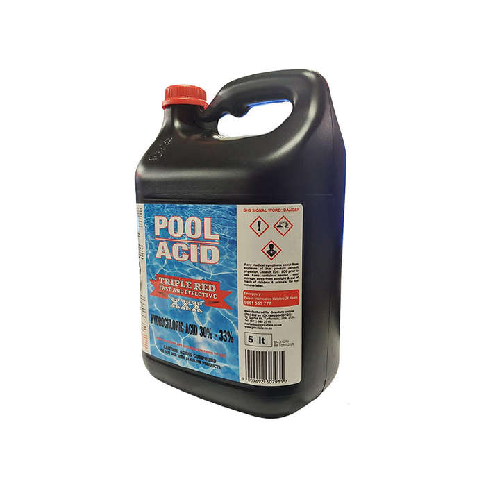 TRIPLE RED Pool Acid 5 Litre