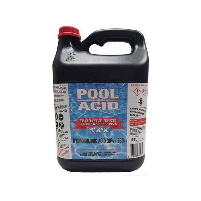 TRIPLE RED Pool Acid 5 Litre
