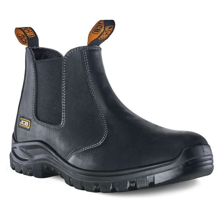 JCB Chelsea Black Steel Toe Men's Boot