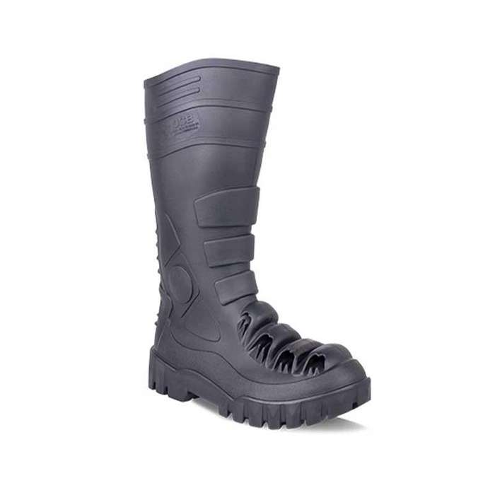 JCB Warrior Steel Toe Safety Gumboot Black PVC