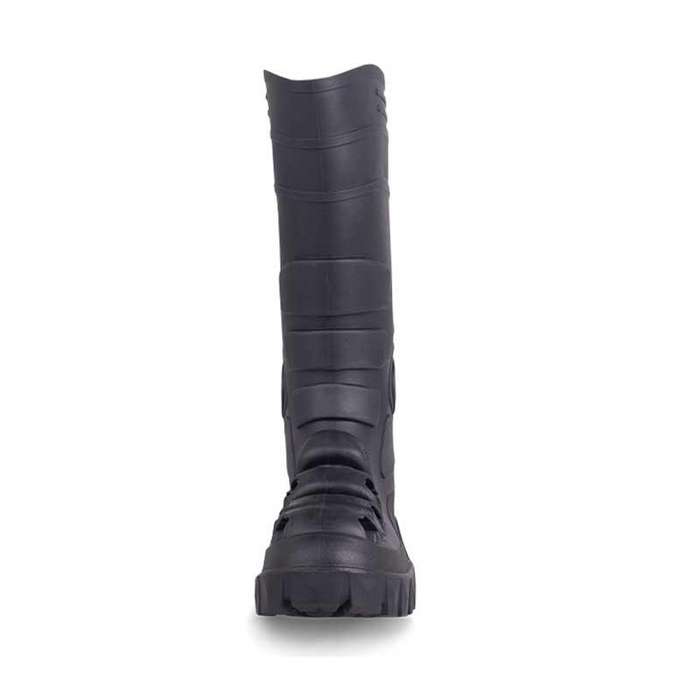 JCB Warrior Steel Toe Safety Gumboot Black PVC
