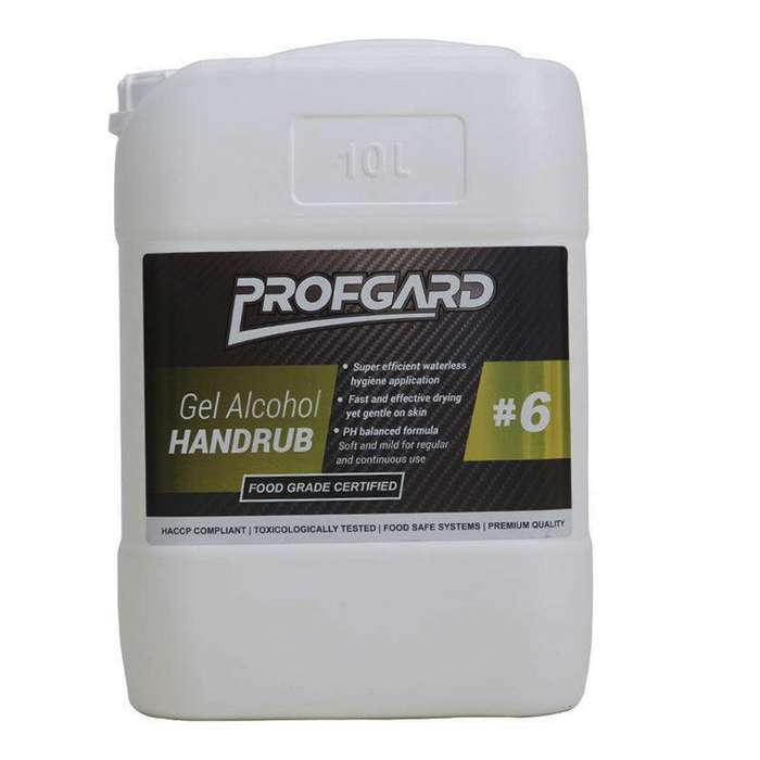 PROFGARD #6 Gel Alcohol Food Grade Handrub 10 Litre