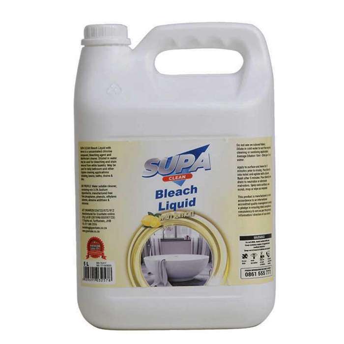 SUPA Clean Bleach With Lemon 5 Litre