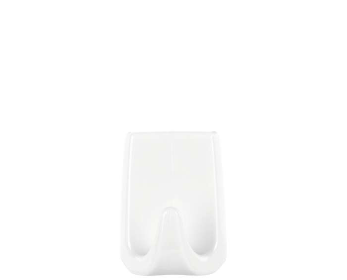TESA Permanent Hooks Rectangular Small 3 Hooks/ 4 Strips White