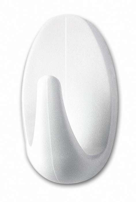 TESA Powerstrips Hooks Small Oval 3 Hooks/ 4 Strips White
