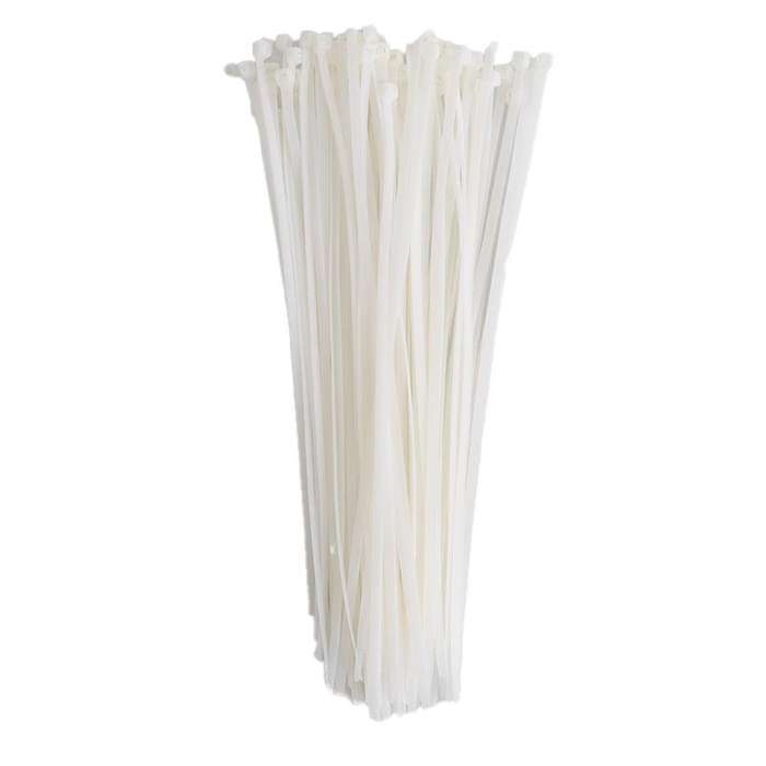 United Electrical Cable Tie White 300mm X 4.8mm ( Pack Of 100 )