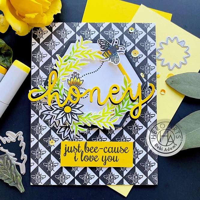 HA - Bee & Flowers Wreath
