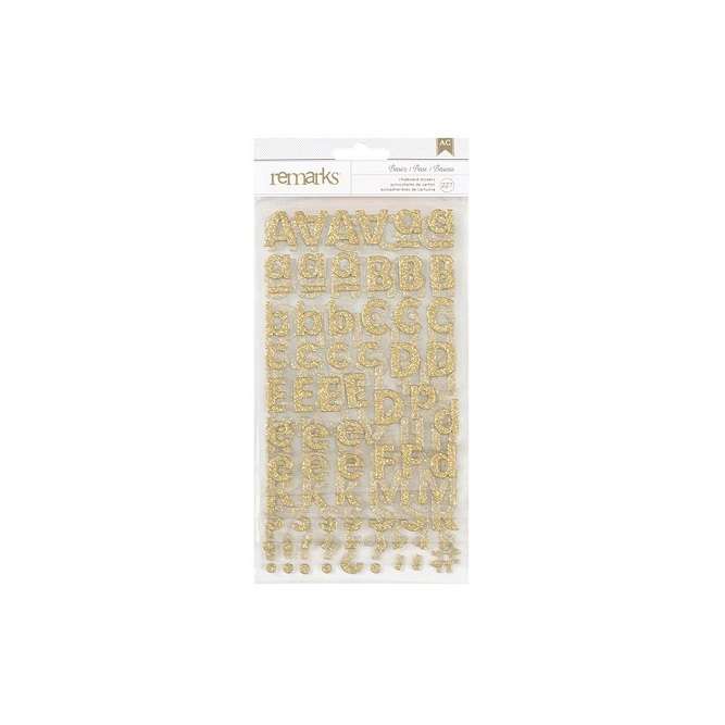 AC - Gold-Glitter Alphabet