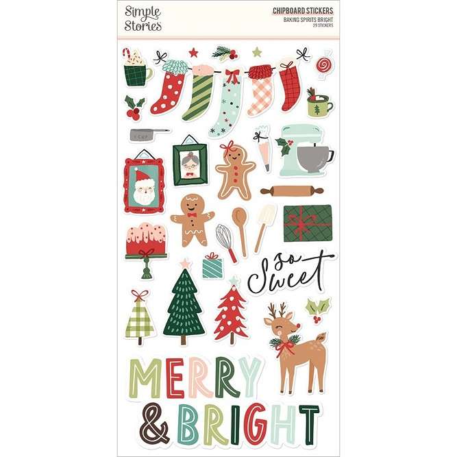 SS - Baking Spirits Chipboard Stickers