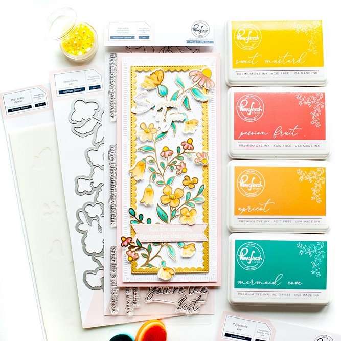 Pinkfresh - Wildflower Slimline Layering