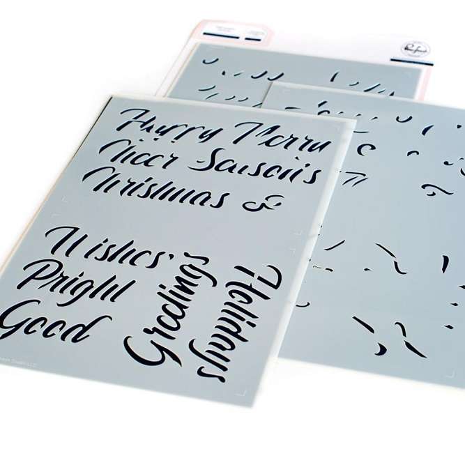 Pinkfresh - Brushed Sentiments Holiday Layering