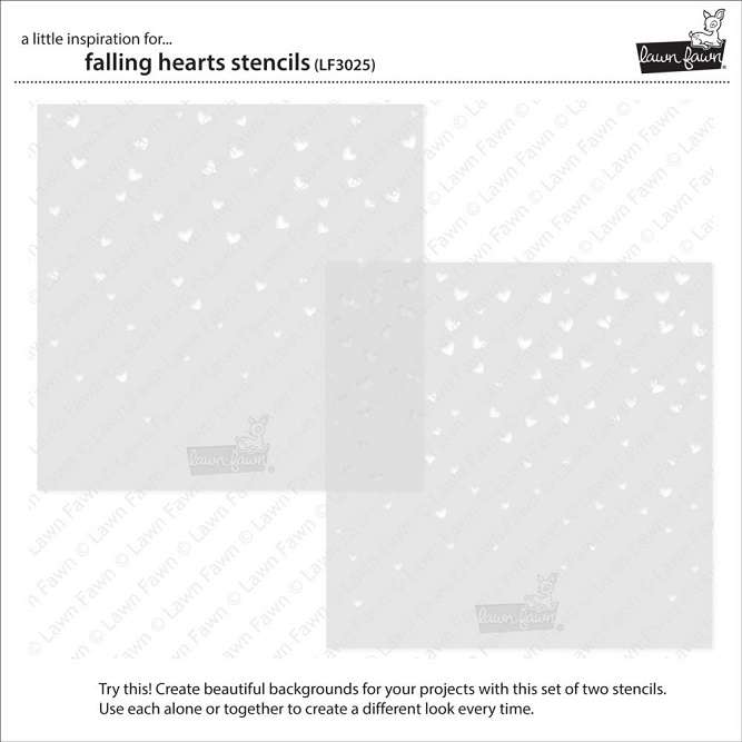 Lawn Fawn - Falling Hearts