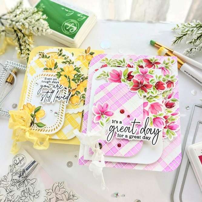 Pinkfresh - Artistic Magnolias Stamp