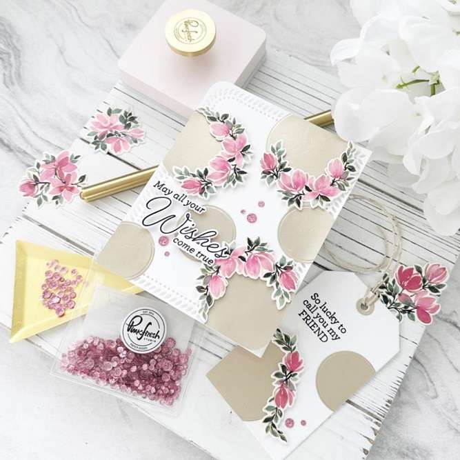 Pinkfresh - Artistic Magnolias Layering
