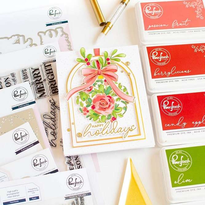 Pinkfresh - Floral Bauble Stencils