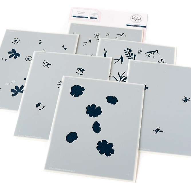 Pinkfresh - Breezy Blossoms Stencils