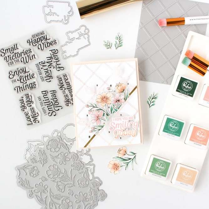 Pinkfresh - Breezy Blossoms Stencils