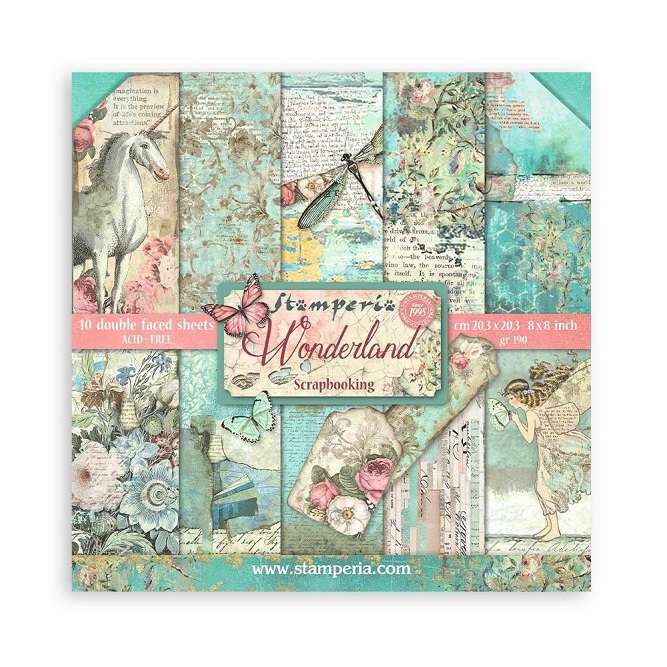 Stamperia pad 20x20 - Wonderland
