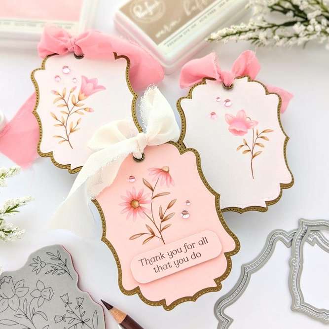 Pinkfresh - Modern Botanicals Stamp