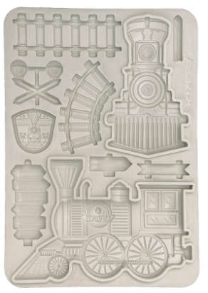 Stamperia Silicon mould A5 - Art of Travelling train