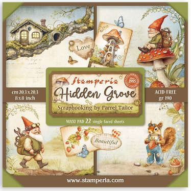 Stamperia pad 20x20 - Hidden Grove x22
