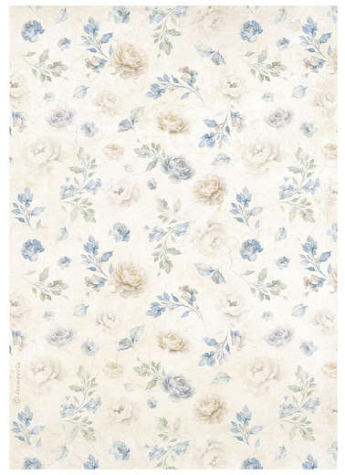 Stamperia Rice paper - Timeless small flowers pattern