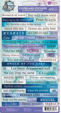 Prima-A Mermaids Tale -Chipboard Stickers