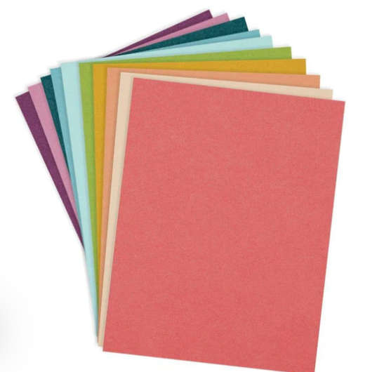 Spellbinders ColorWheel Cardstock 8.5" x 11" - Rainbow Hues x20