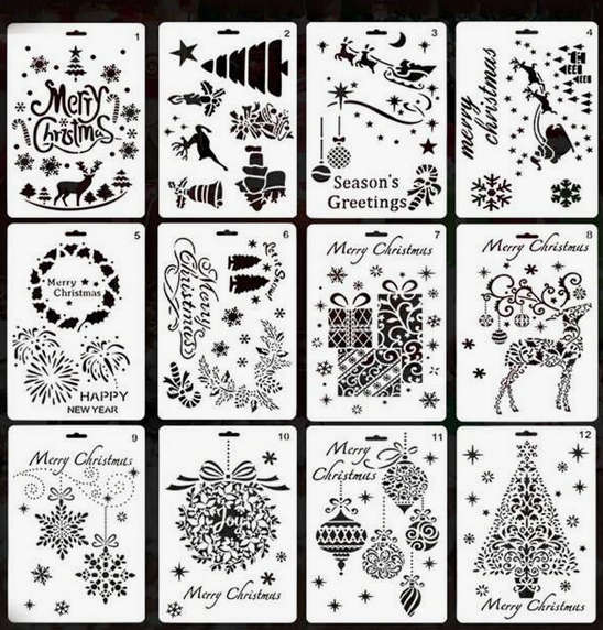 Christmas Stencil Set 2