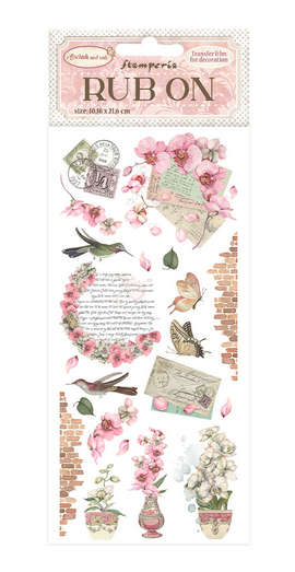 Stamperia - Orchids and Cats Letters Rub-On