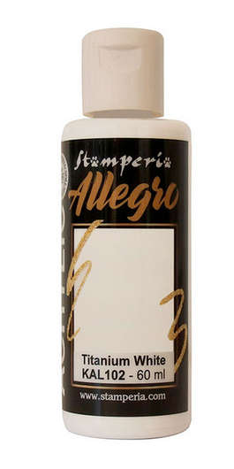 Stamperia - Allegro paint -  Titanium White