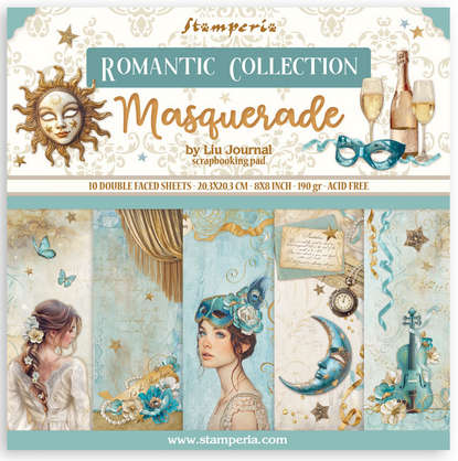 Stamperia pad 20x20 - Masquerade