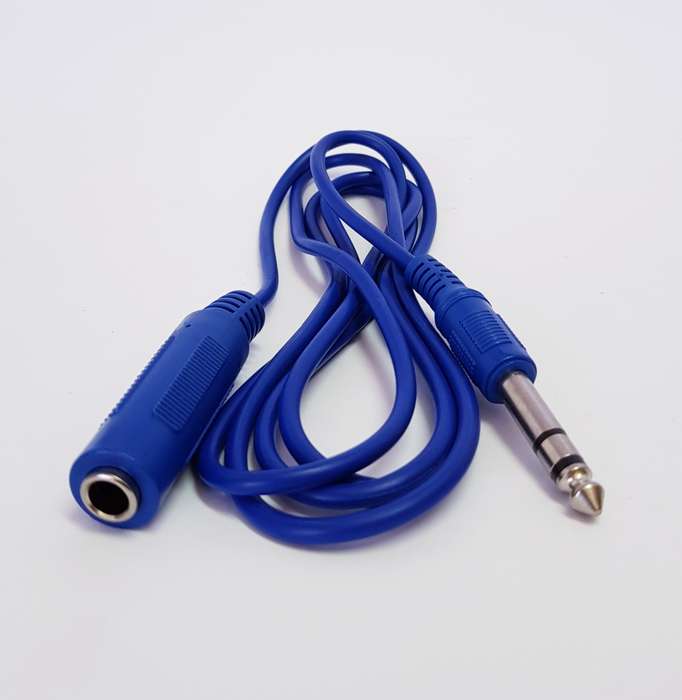 6.3mm STEREO MALE to 6.3mm STEREO FEMALE (1.5M)