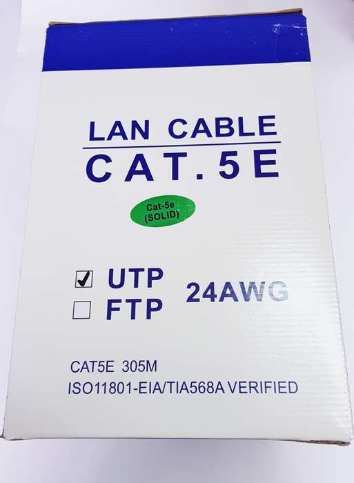Cat5e Solid Core Network Cable (305m)