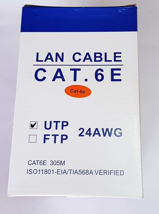 Cat 6 Network Cable 8C (305m) - Solid Grey