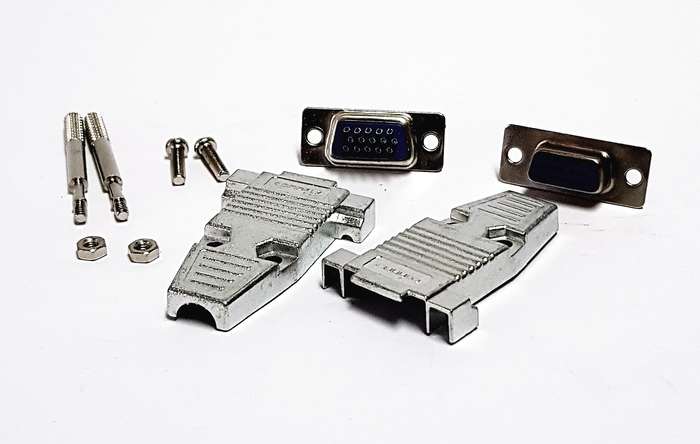 15-Pin FEMALE HDB Socket - Metal Housing (2-Pack)