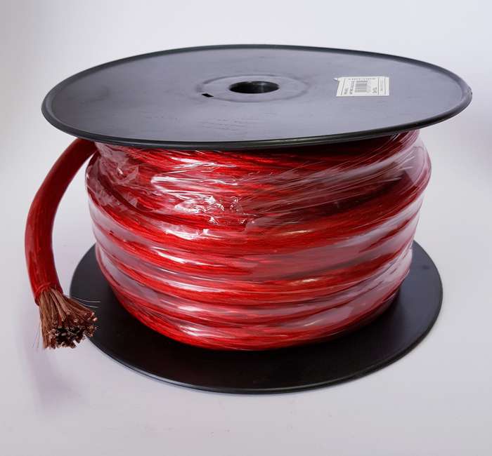 0-Gauge Red Power Cable (20m)