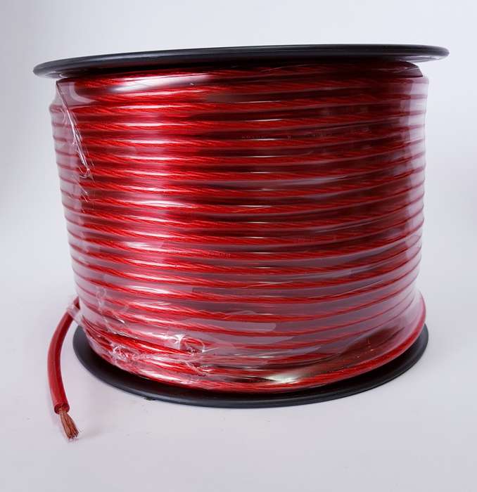 8-Gauge Red Power Cable (100m)