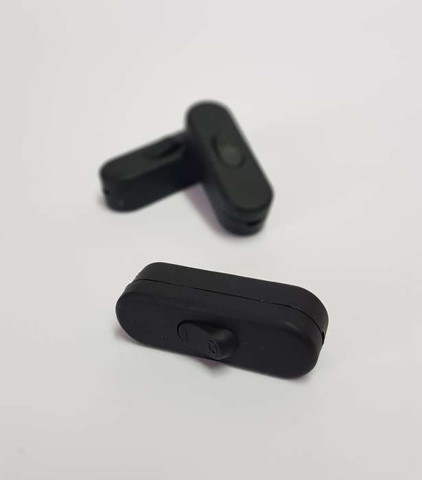 Black Inline Cord Switch (2-Pack)