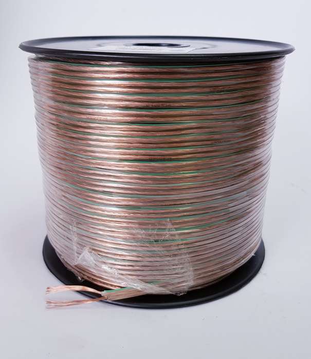 Monster Twin Flex Speaker Cable (100M) - Clear, 1mm Ripcord