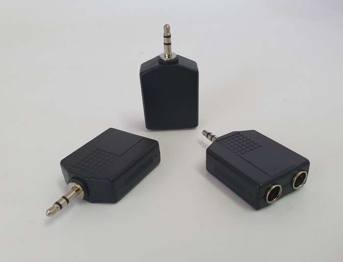 3.5mm Stereo (Male) to Dual 6.3mm Stereo (Female) Audio Adapter