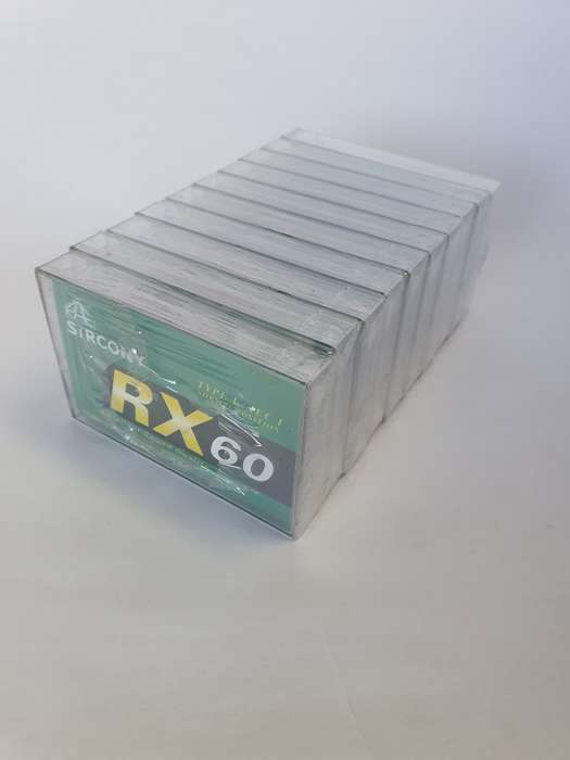 Blank Audio Cassette Tape RX60 with Clear Case (10 Pack)