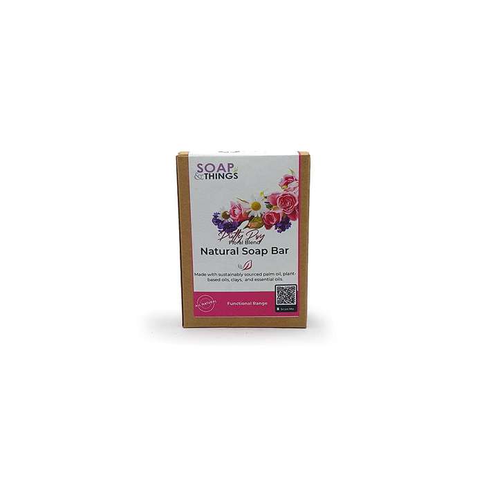 Pretty Posy Soap Bar, Floral Blend Essential Oils Natural Handmade Soap