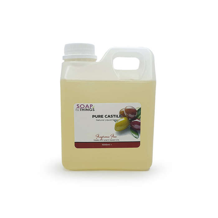 Pure Liquid Castile Soap, Bulk, Unscented, 100% Extra Virgin Olive Oil Natural Handmade Liquid Soap