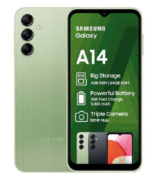 Samsung Galaxy A14 Light Green Dual Sim 64gb (New, open-box item)