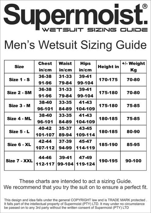 Supermoist Super Flex farmer John & Jacket (full wetsuit) (5mm) - MADE ON ORDER - Fully Tailored