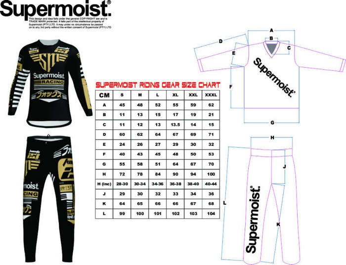 Supermoist Custom made Enduro, MX, Motocross, Free Style or Supermoto FULL riding kit to order. - S