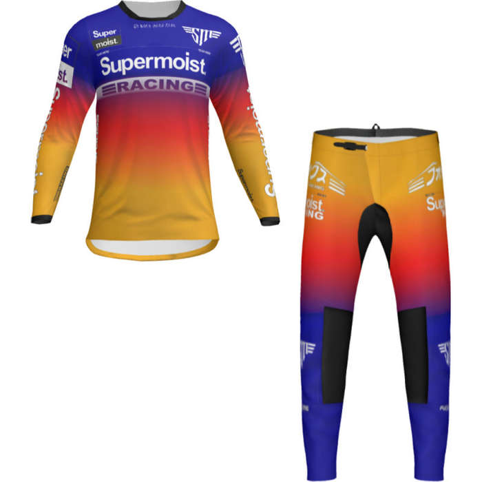 Supermoist Custom made Enduro, MX, Motocross, Free Style or Supermoto FULL riding kit to order. - S